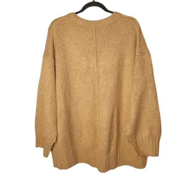 NEW FREE PEOPLE Brookside Oversized Sweater, Desert Camel - M - Picture 5 of 12